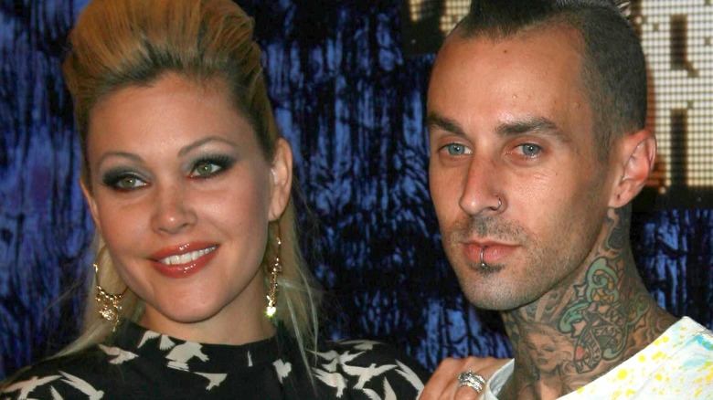 Shanna Moakler and Travis Barker at event