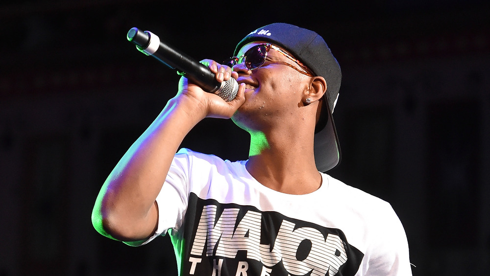 Silento performing on stage