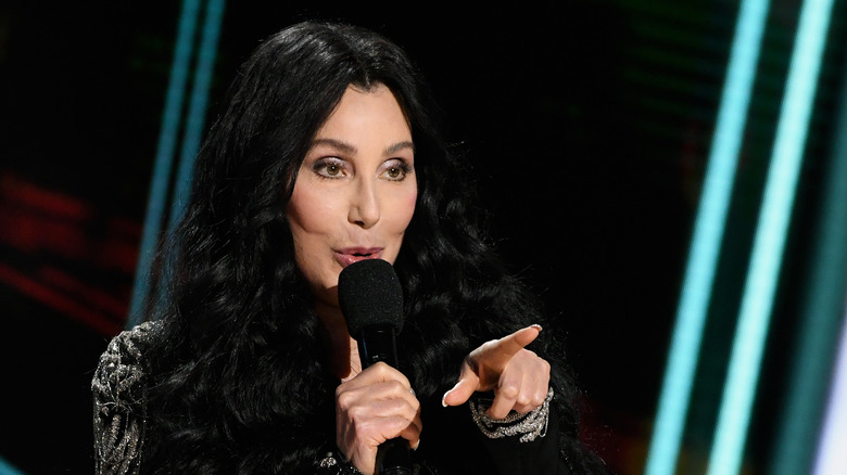 Cher pointing