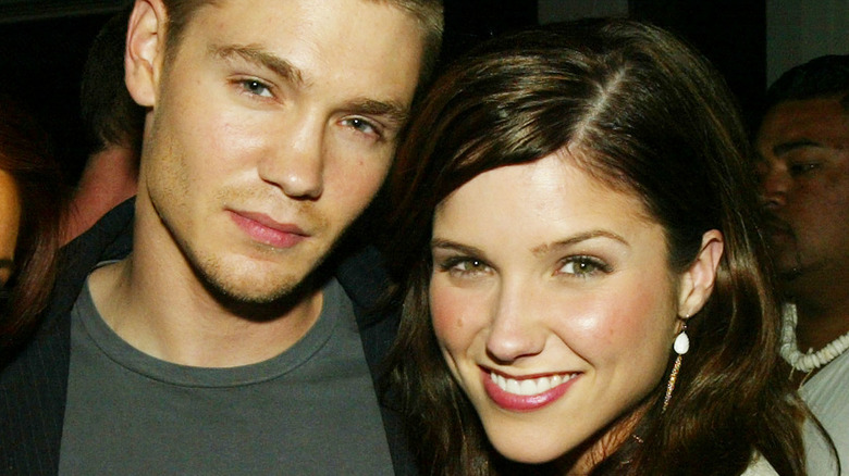 Sophia Bush smiling with Chad Michael Murray