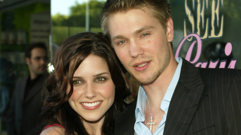 Sophia Bush and Chad Michael Murray posing