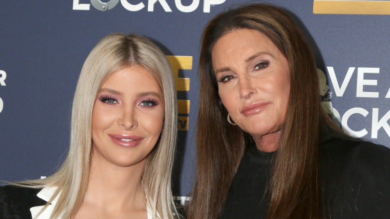 Sophia Hutchins and Caitlyn Jenner smiling on red carpet