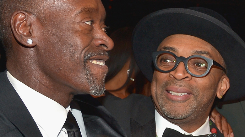 Don Cheadle, Spike Lee smiling