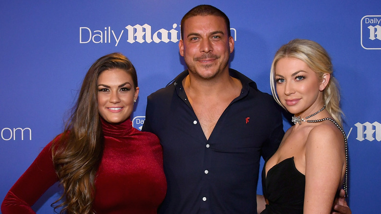 Brittany Cartwright, Jax Taylor, and Stassi Schroeder posing together