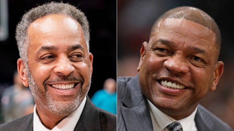 Dell Curry and Doc rivers split image