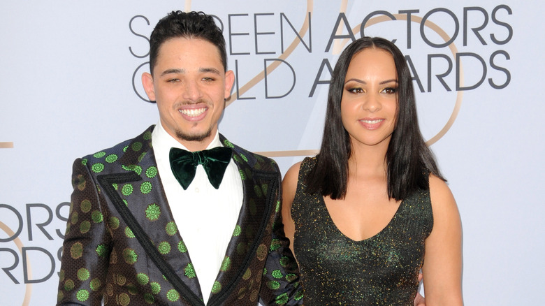 Anthony Ramos and Jasmine Cephas Jones on the red carpet