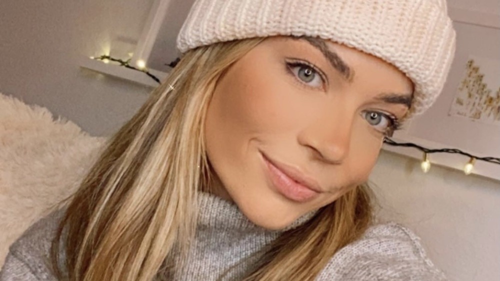 SarahTrott, selfie, smiling, in a winter hat