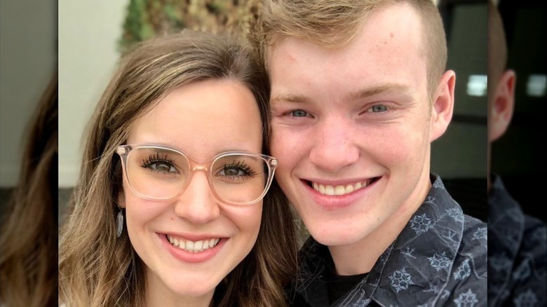 Justin and Claire Duggar in a selfie 