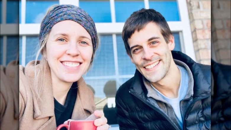 Jill Duggar, Derick Dillard smiling