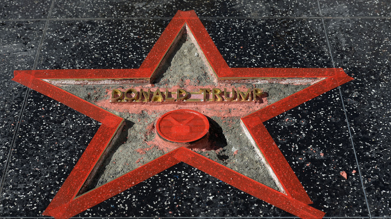 Donald Trump's star on the Walk of Fame 