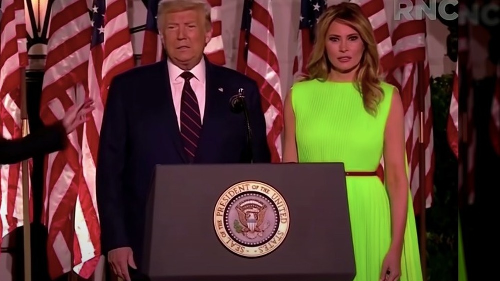 Melania and Donald Trump at the RNC Convention