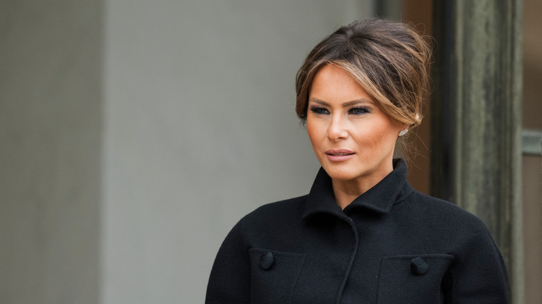 Melania Trump, posing