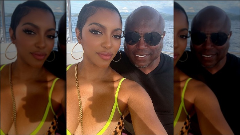 Porsha Williams and Simon Guobadia posing for selfie