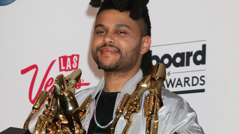 The Weeknd, posing