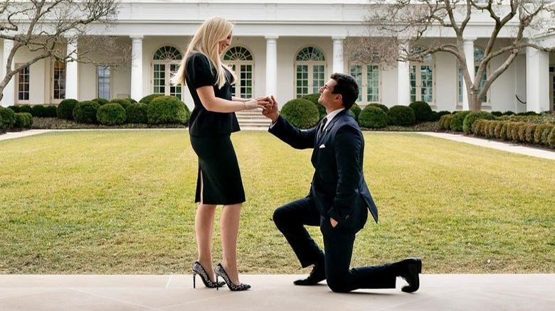 Michael Boulos proposing to Tiffany Trump