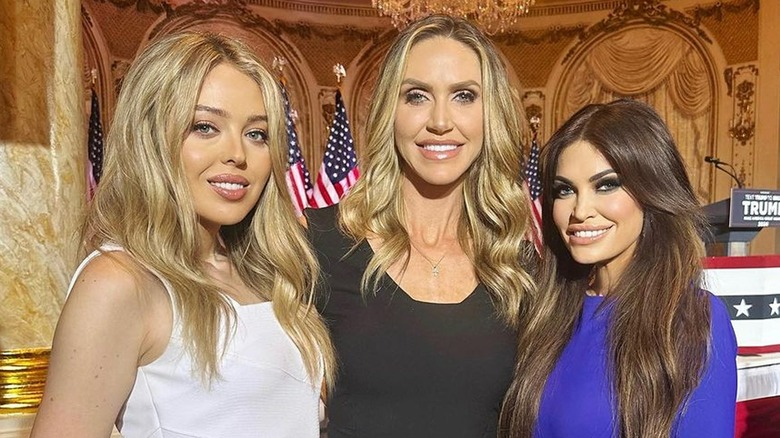 Tiffany Trump, Lara Trump, and Kimberly Guilfoyle smiling