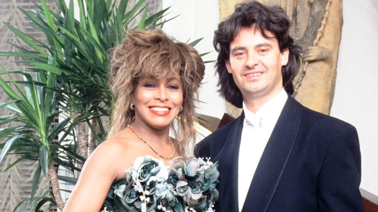 Tina Turner and Erwin Bach smiling