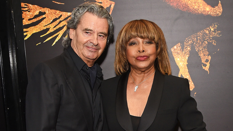 Tina Turner posing with Erwin Bach