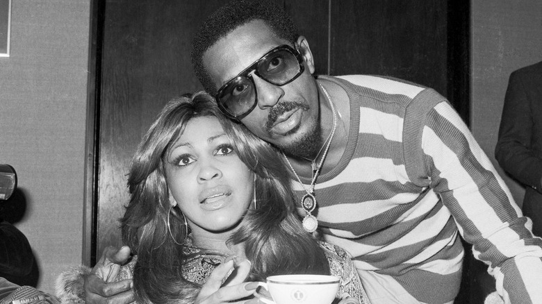 Tina Turner and Ike Turner posing together