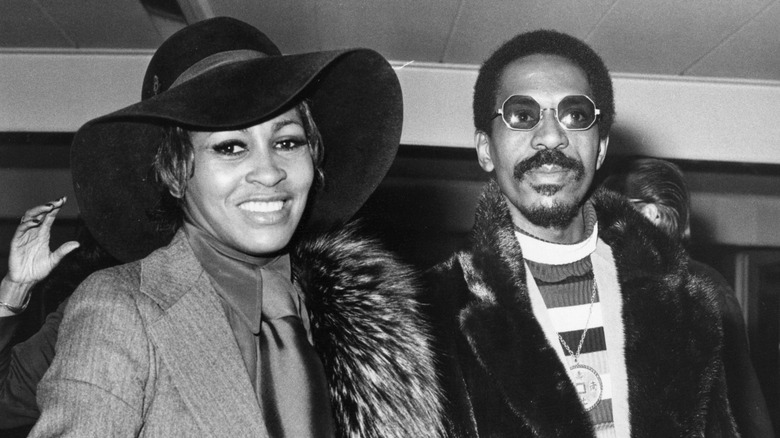 Tina Turner and Ike Turner posing together