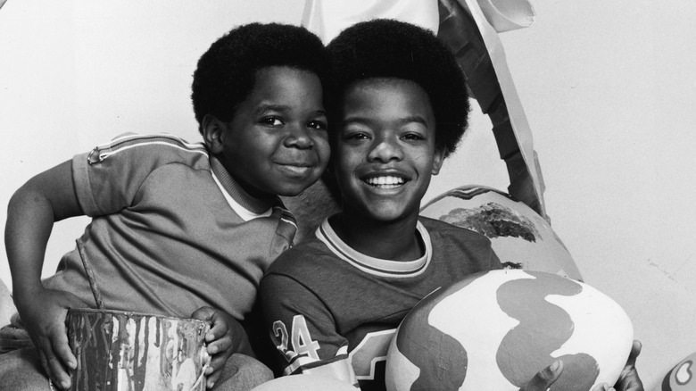 Gary Coleman poses with Todd Bridges.