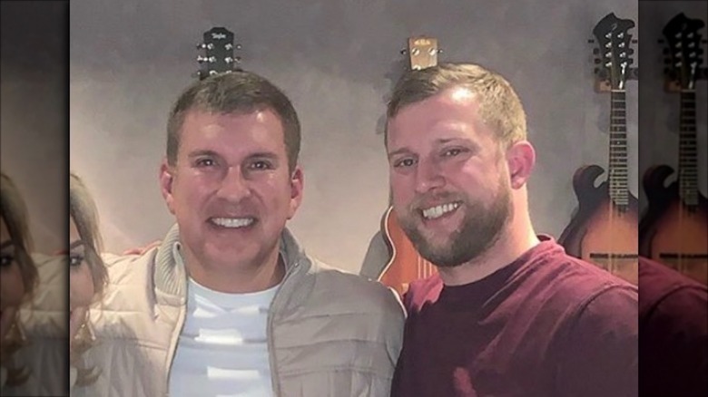 Kyle Chrisley, Todd Chrisley, selfie, smiling