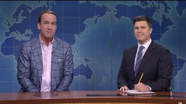 Peyton Manning and Colin Jost on SNL