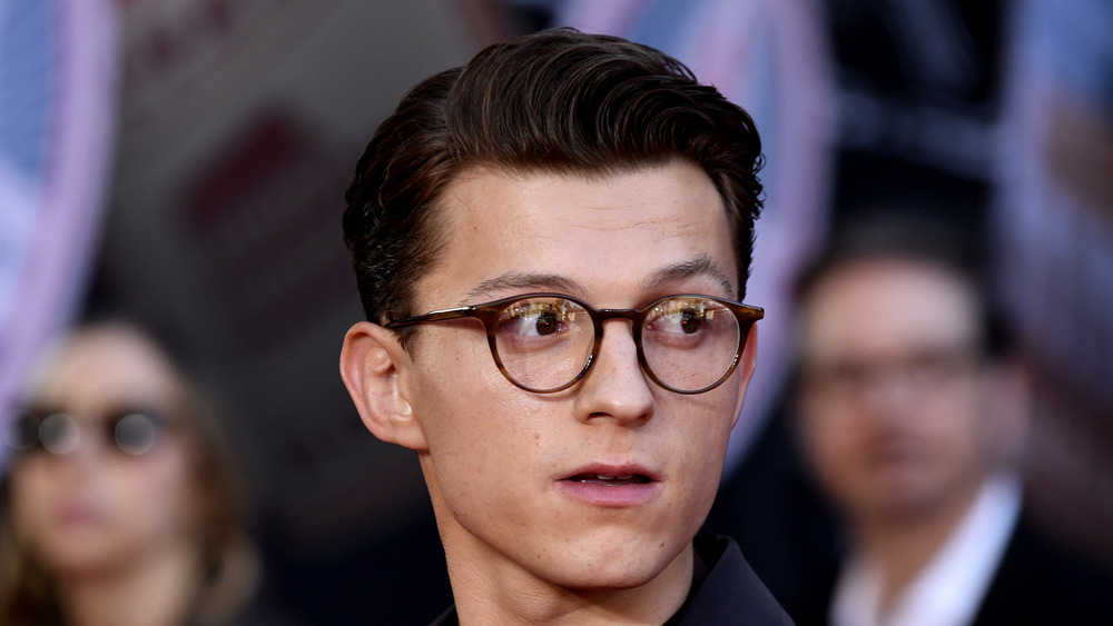 Tom Holland at movie premiere 