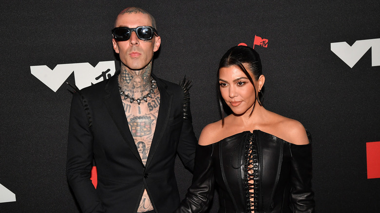 Travis Barker with Kourtney Kardashian