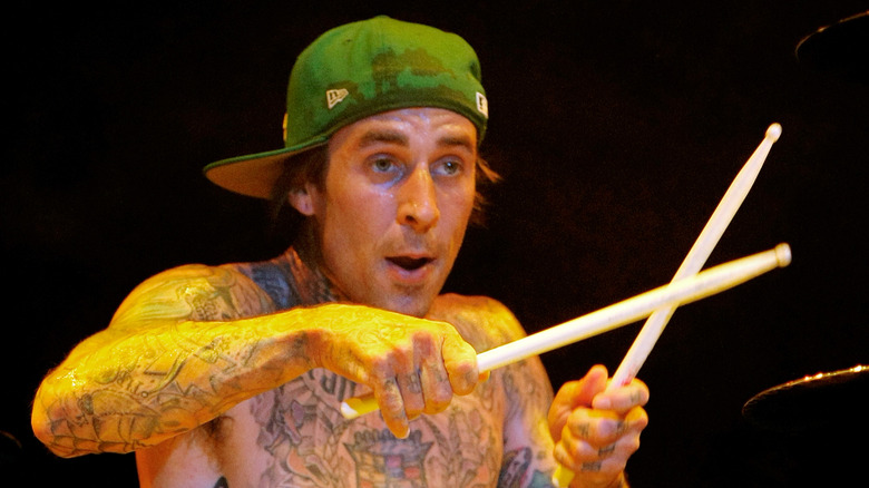 Travis Barker with Blink-182