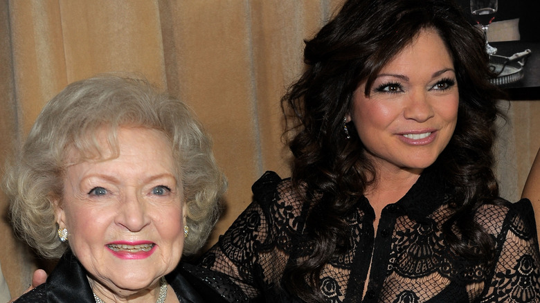 Betty White and Valerie Bertinelli smiling