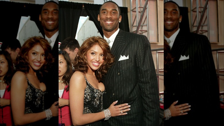 Vanessa and Kobe Bryant posing together