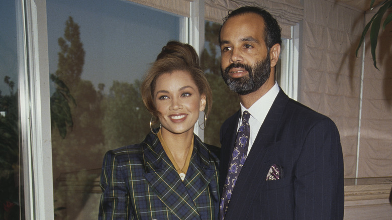 Vanessa Williams and Ramon Hervey II pose