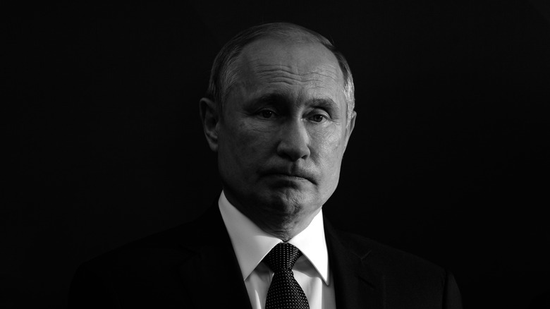 Vladimir Putin looking at camera