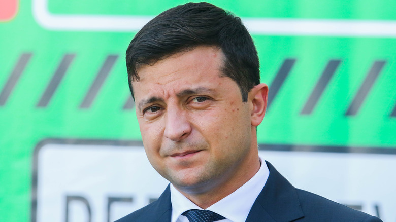 Volodymyr Zelenskyy speaking