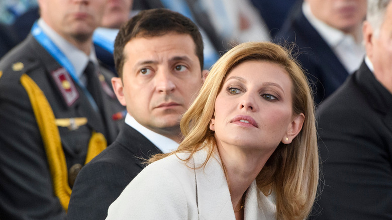 Volodymyr Zelenskyy with wife Olena Zelenska