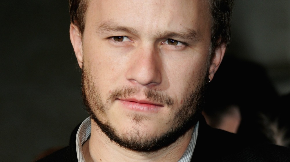 Heath Ledger squinting