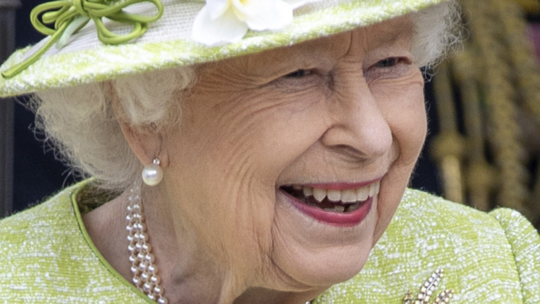 Queen Elizabeth II smiling