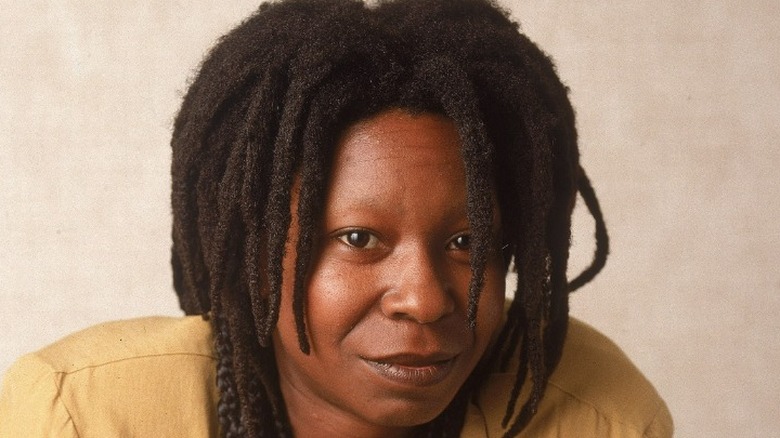 Whoopi Goldberg looking serious