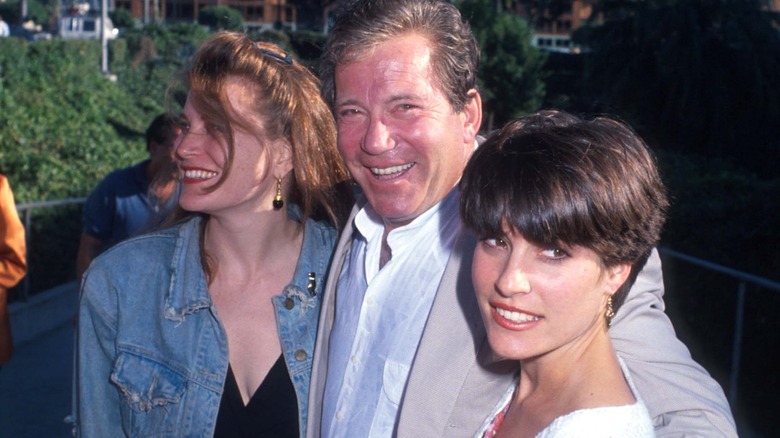 William Shatner with Lisabeth and Melanie at the circus in 1990