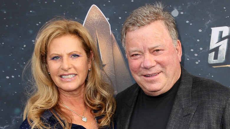 Elizabeth Martin and William Shatner smiling