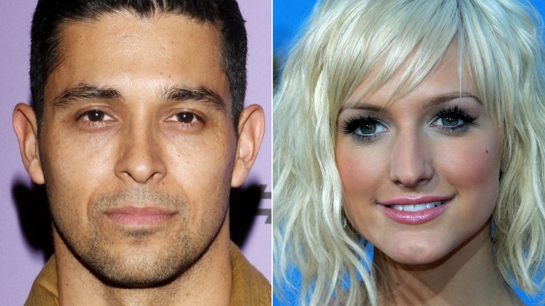 Ashlee Simpson, Wilmer Valderrama smiling