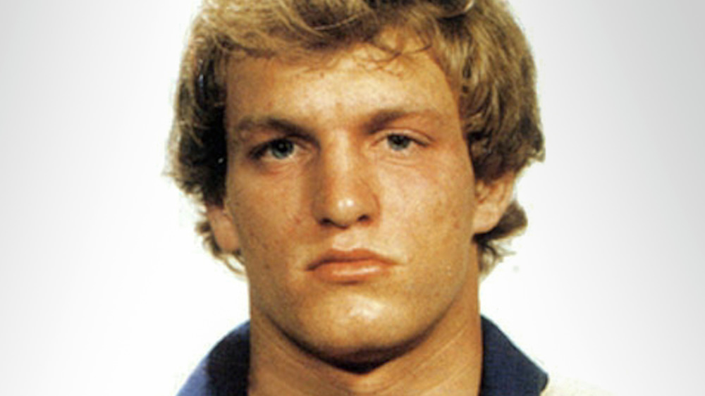 Woody Harrelson in a mugshot