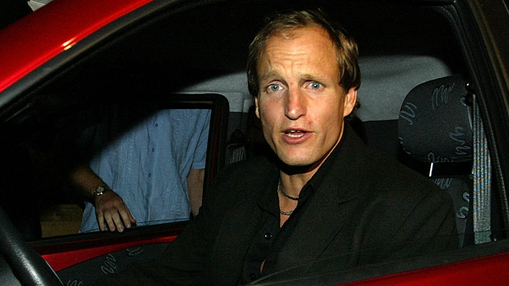 Woody Harrelson in car, speaking