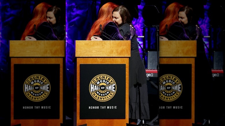 Wynonna Judd hugging Ashley Judd