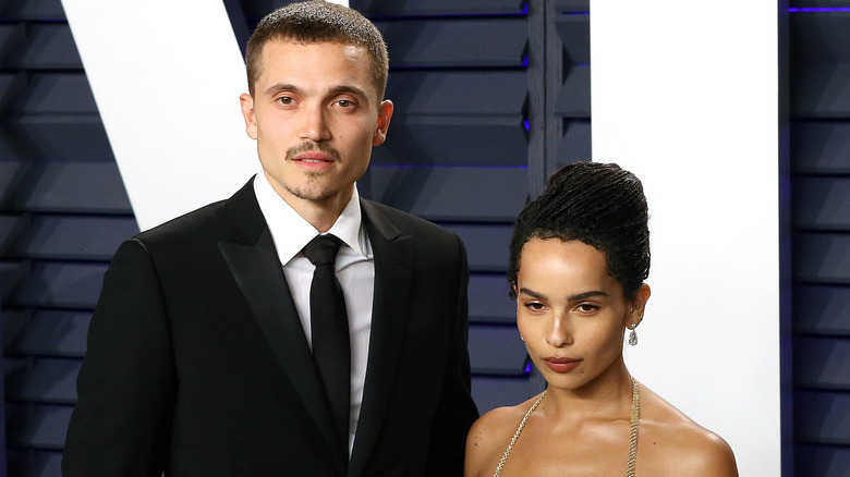 Karl Glusman and Zoe Kravitz at an event 