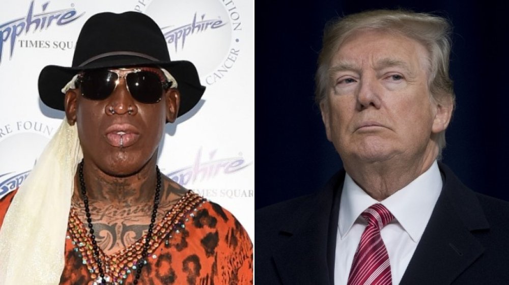 Dennis Rodman and Donald Trump 