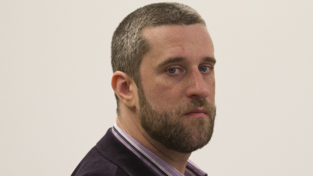 Dustin Diamond looking serious