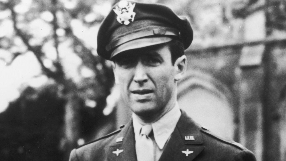 Jimmy Stewart in his U.S. Air Force Officer's uniform during WWII