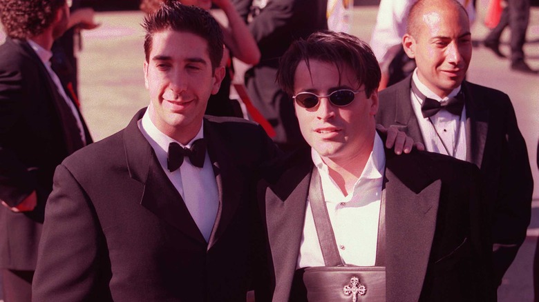 David Schwimmer and Matt LeBlanc in 1996